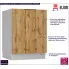 Front zmywarki 60cm panel ukryty dąb wotan Madlen 23X