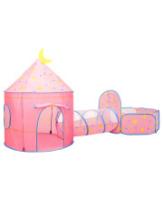 Różowy namiot dla dziewczynki z tunelem do zabawy - Sorgio