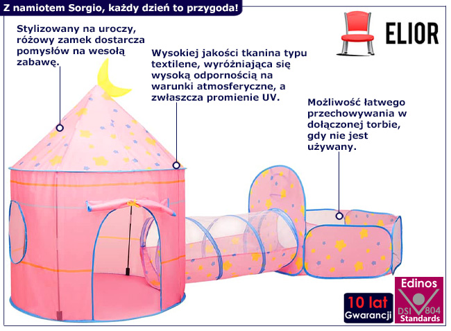 Namiot dziecięcy do zabawy Sorgio