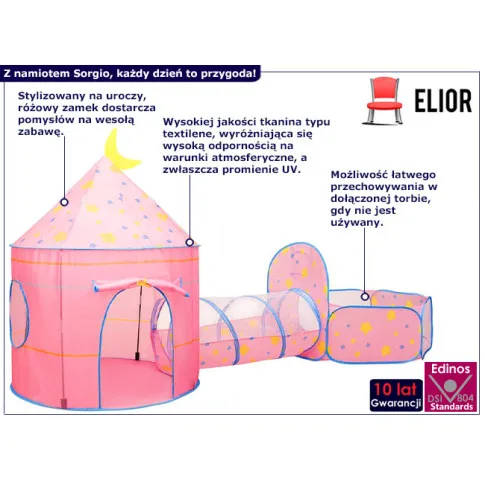 Składany namiot dla dzieci Sorgio