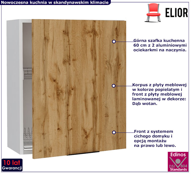 Szafka z suszarką na naczynia 60 cm Livin 30X