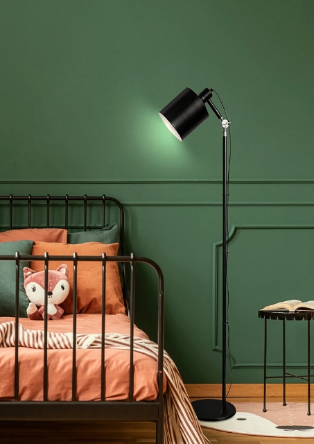 Czarna lampa stojąca - K191-Livar