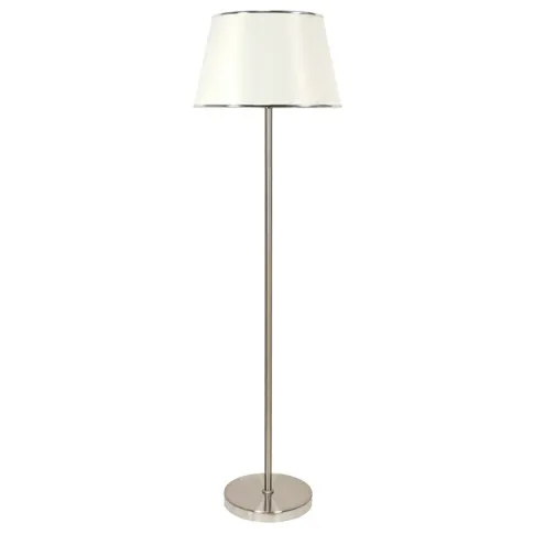 Biała rustykalna lampa podłogowa - K195-Lumok
