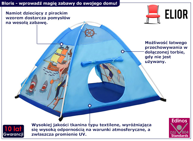 Namiot dziecięcy do zabawy Bloris