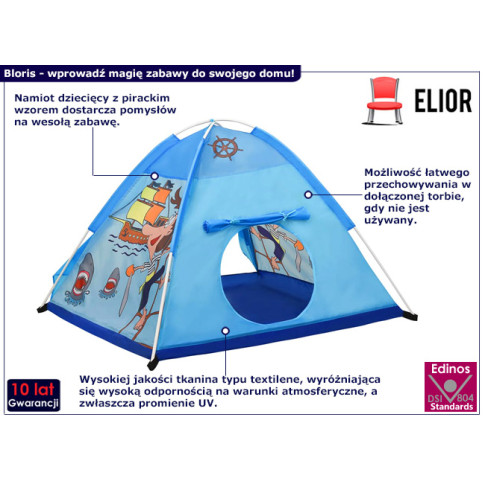 Składany namiot dla dzieci Bloris