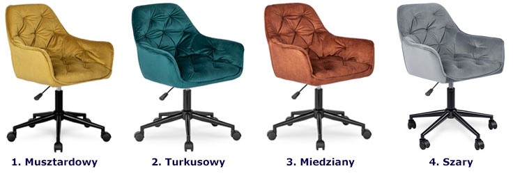 Nowoczesny pikowany fotel biurowy Matilda 3X