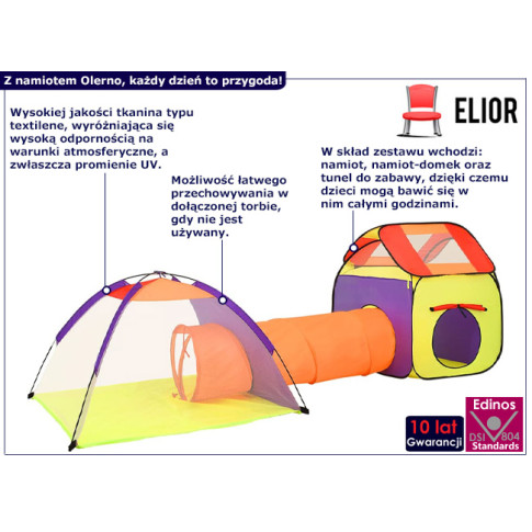 Składany namiot dla dzieci Olerno