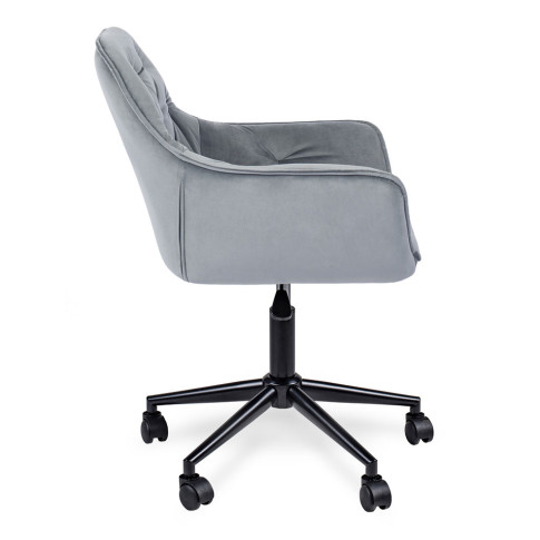 Szary fotel biurowy pikowany Xami 3X