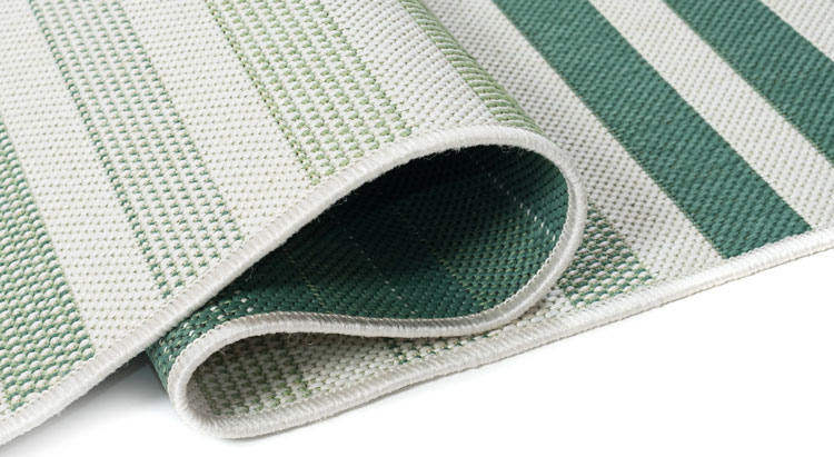 Zielony dywan zewnętrzny w paski Losera 4X