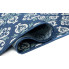 niebieski prostokątny dywan sznurkowy wzorzysty Losera 5X