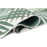 beżowy dywan płaskotkany w zielone liście na taras Losera 6X