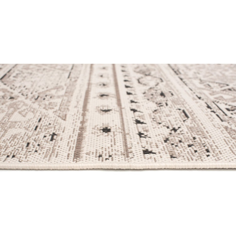 beżowy dywan płaskotkany zewnętrzny w aztecki wzór Losera 7X