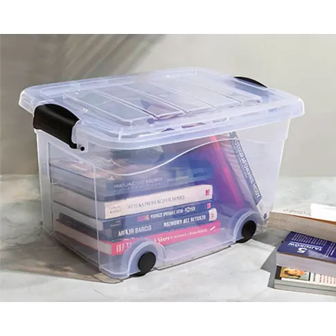 wnętrze z wykorzystaniem pudełka na kółkach 40l z zestawu Bovo 9X