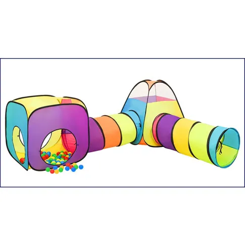 Namiot do zabawy z tunelami Spirin