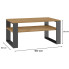 wymiary nowoczesnej ławy do salonu z półką Suri 4X