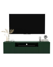 Zielona szafka pod telewizor z lamelami - Irving 8X w sklepie Edinos.pl