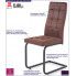 Fotografia Krzesło industrialne Senter - brązowe z kategorii Krzesła tapicerowane