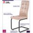 Fotografia Krzesło loftowe Senter - beżowe z kategorii Krzesła do salonu tapicerowane