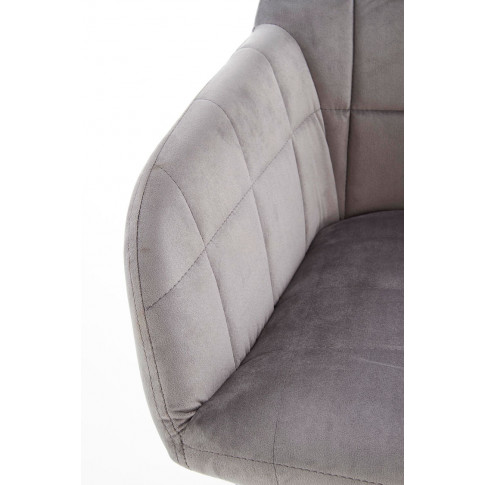 Szczegółowe zdjęcie nr 6 produktu Tapicerowane krzesło industrialne Zeppen - popielate