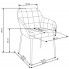 Szczegółowe zdjęcie nr 4 produktu Tapicerowane krzesło industrialne Zeppen - popielate