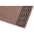 Brązowy chodnik dywanowy płasko tkany sznurkowy z greckim wzorem Unos 10X