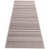 Szaro czarny chodnik dywanowy płasko tkany sznurkowy w paski Unos 9X