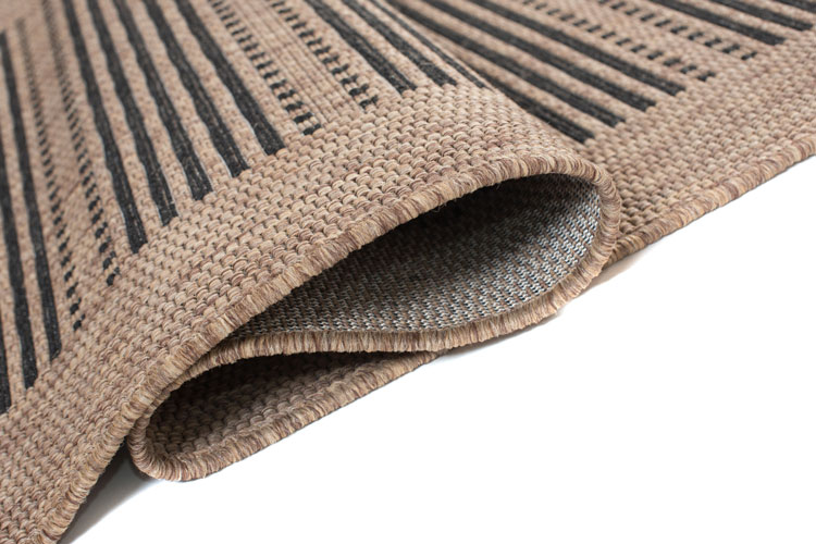  Brązowy chodnik sznurkowy w kreski Fleksi 7X