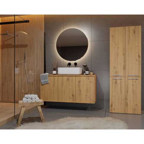 nowoczesna łazienka z wykorzystaniem słupka Malmo 3X artisan