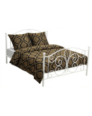 Białe łóżko do sypialni 120x200 cm - Doka w sklepie Edinos.pl