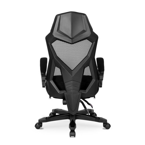 Czarny ergonomiczny fotel obrotowy Vixo