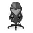 Czarno-biały ergonomiczny fotel obrotowy Vixo