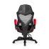 Czerwono-czarny ergonomiczny fotel obrotowy Vixo