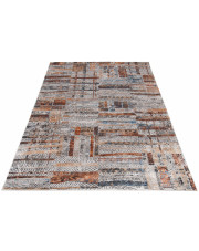 Brązowy dywan o nowoczesnym wzorze - Hamo 7X