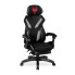 Czarny ergonomiczny fotel gamingowy - Olfi