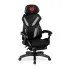 Czarny ergonomiczny fotel gamingowy - Talbin