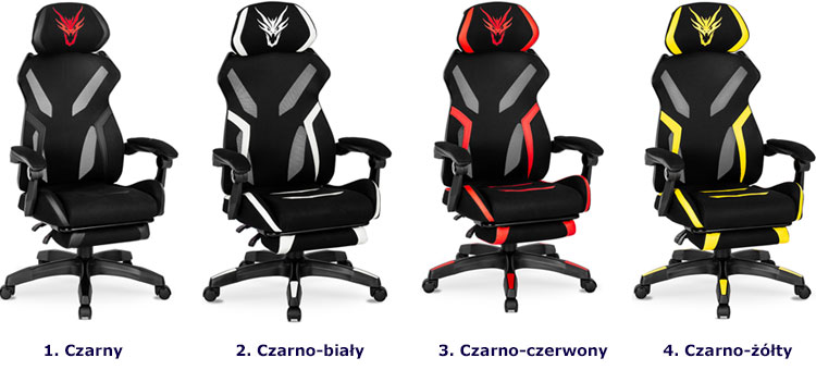 Czarny nowoczesny fotel obrotowy ergonomiczny Talbin