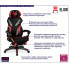 Czarno czerwone krzesło gamingowe Olfi