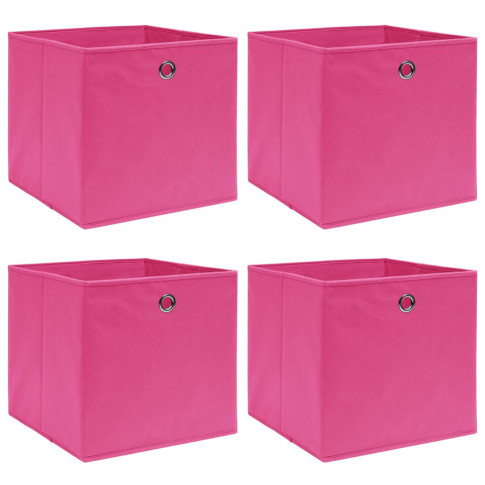 4x różowe pudełko do przechowywania Fiwa 4X