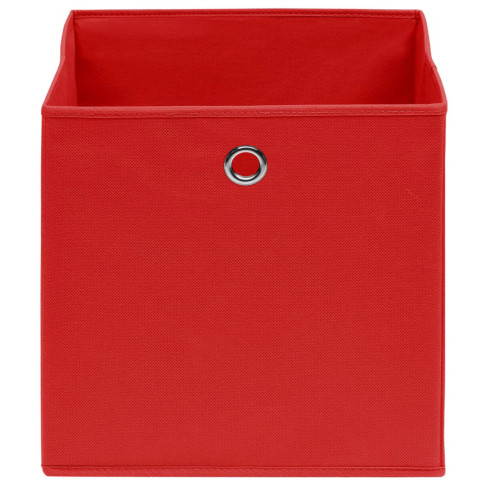 komplet 4 czerwonych pudełek do szafy Fiwa 3X