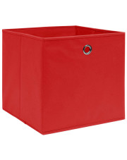 Czerwony zestaw 4 pudełek do przechowywania - Fiwa 3X w sklepie Edinos.pl