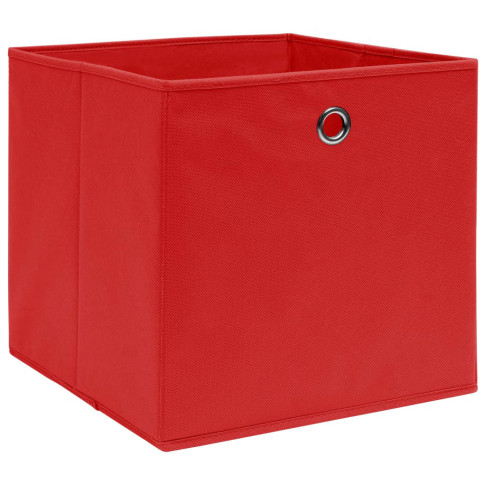 zestaw 4 czerwonych pudełek do przechowywania Fiwa 3X