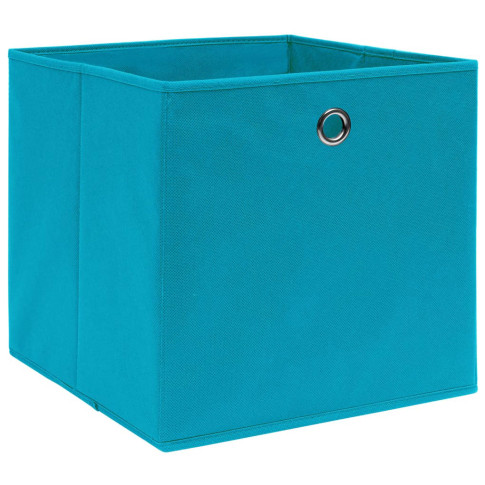 zestaw 4 błękitnych pudełek do przechowywania Fiwa 3X