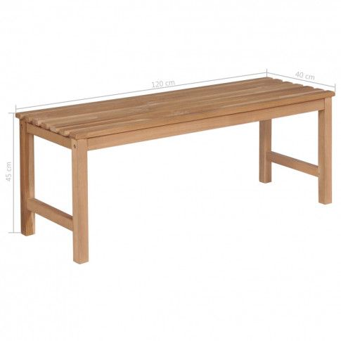 Szczegółowe zdjęcie nr 5 produktu Drewniana ławka ogrodowa Adela