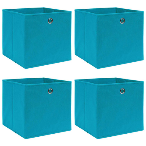 zestaw 4 składanych pudełek z tkaniny Fiwa 4X