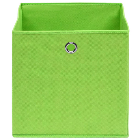 4x zielone składane pudełko z tkaniny Fiwa 4X