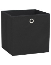 Czarny komplet 4 sztuk składanych pudełek - Fiwa 3X