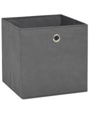 Szary zestaw 4 pudełek do przechowywania - Fiwa 3X