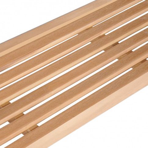 Szczegółowe zdjęcie nr 4 produktu Minimalistyczna ławka ogrodowa drewniana Berta