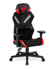 Czarno-czerwony ergonomiczny fotel dla graczy - Voxi w sklepie Edinos.pl