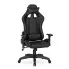Czarny fotel gamingowy z ekoskóry Mico